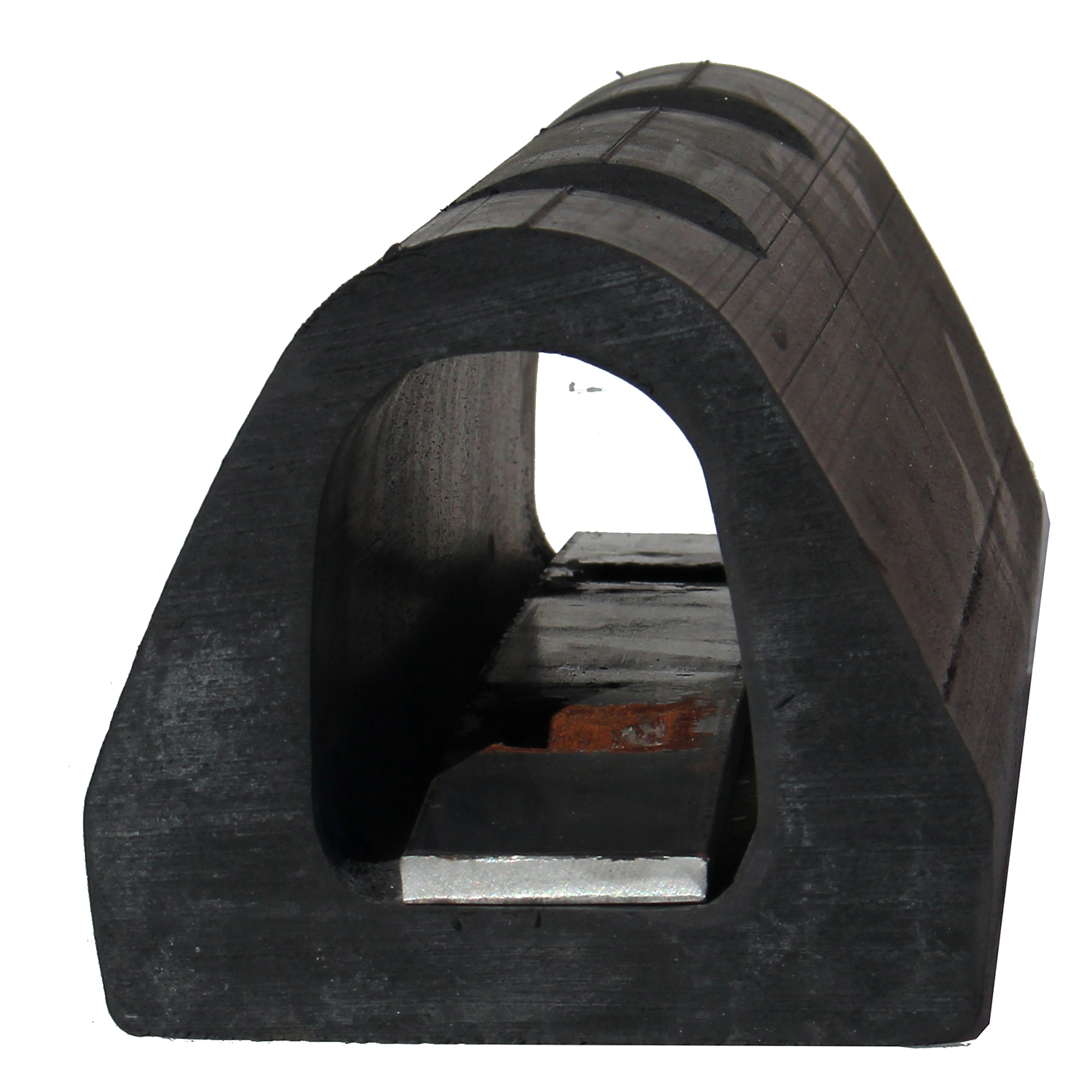 Durable Corporation, Extruded Bumper, D Shaped with Mounting Bar, Product Style Vertical, Length 18 in, Weather Resistant, Model# E-D412/B